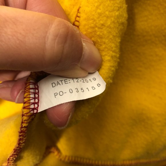 The Wizarding World of Harry Potter yellow orange and black hoodie cardigan, XS - Picture 8 of 9